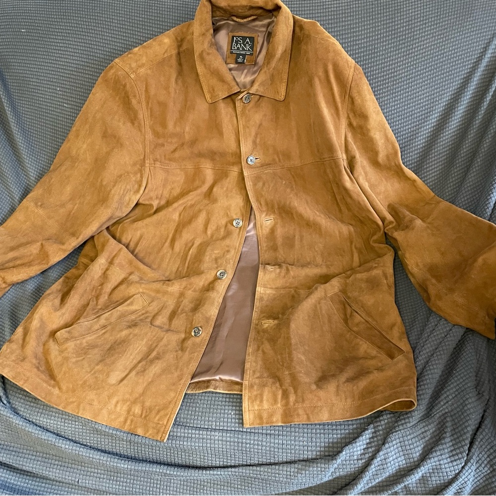 Men's Tan Suede Jacket JoS A Banks